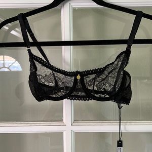 Gooseberry Intimates Irresistible bra Black XS NWT